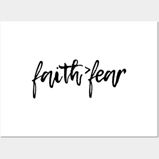 Faith Over Fear Posters and Art